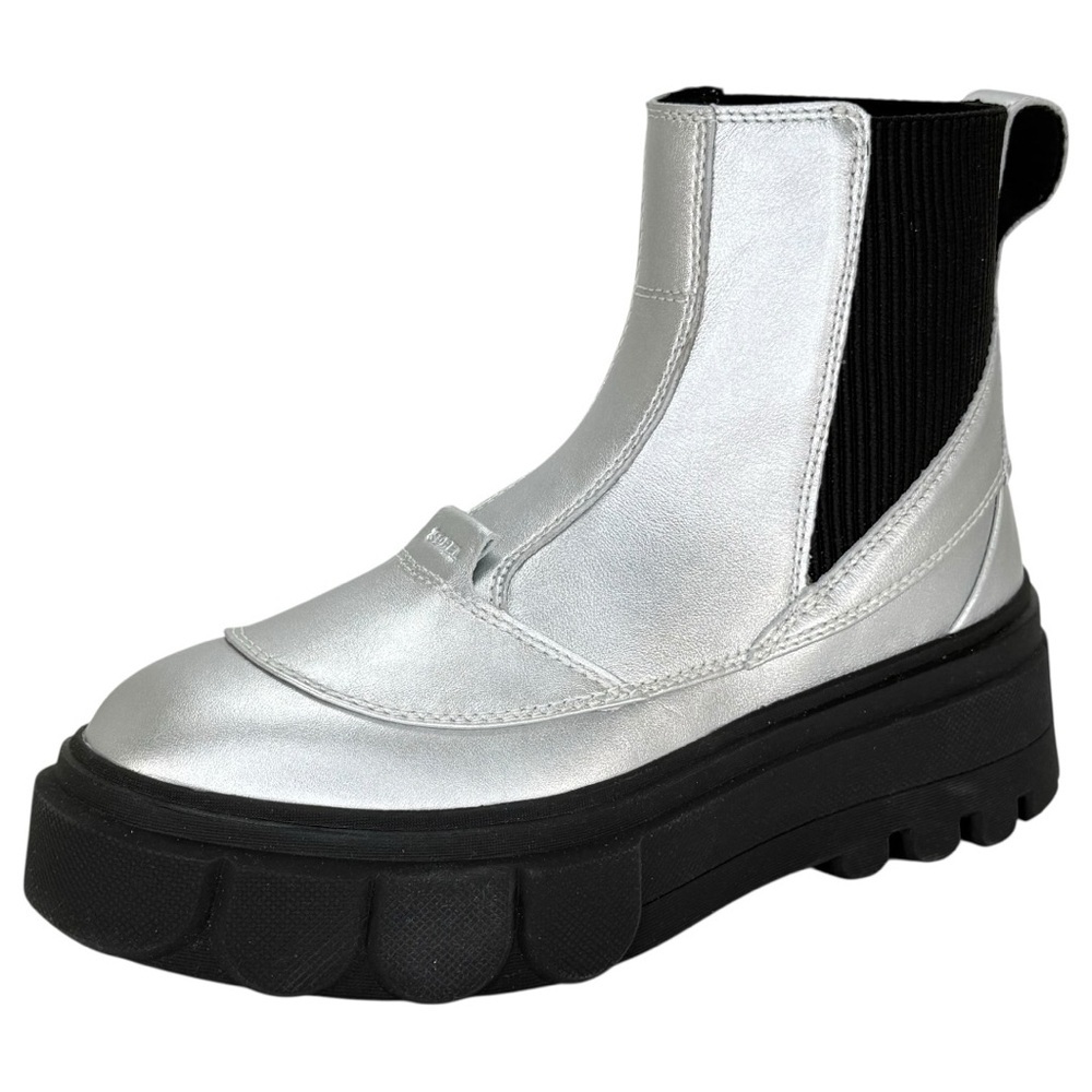 Sorel Caribou X Silver Leather Waterproof Womens Chelsea Boots Size 8M - Picture 2 of 14